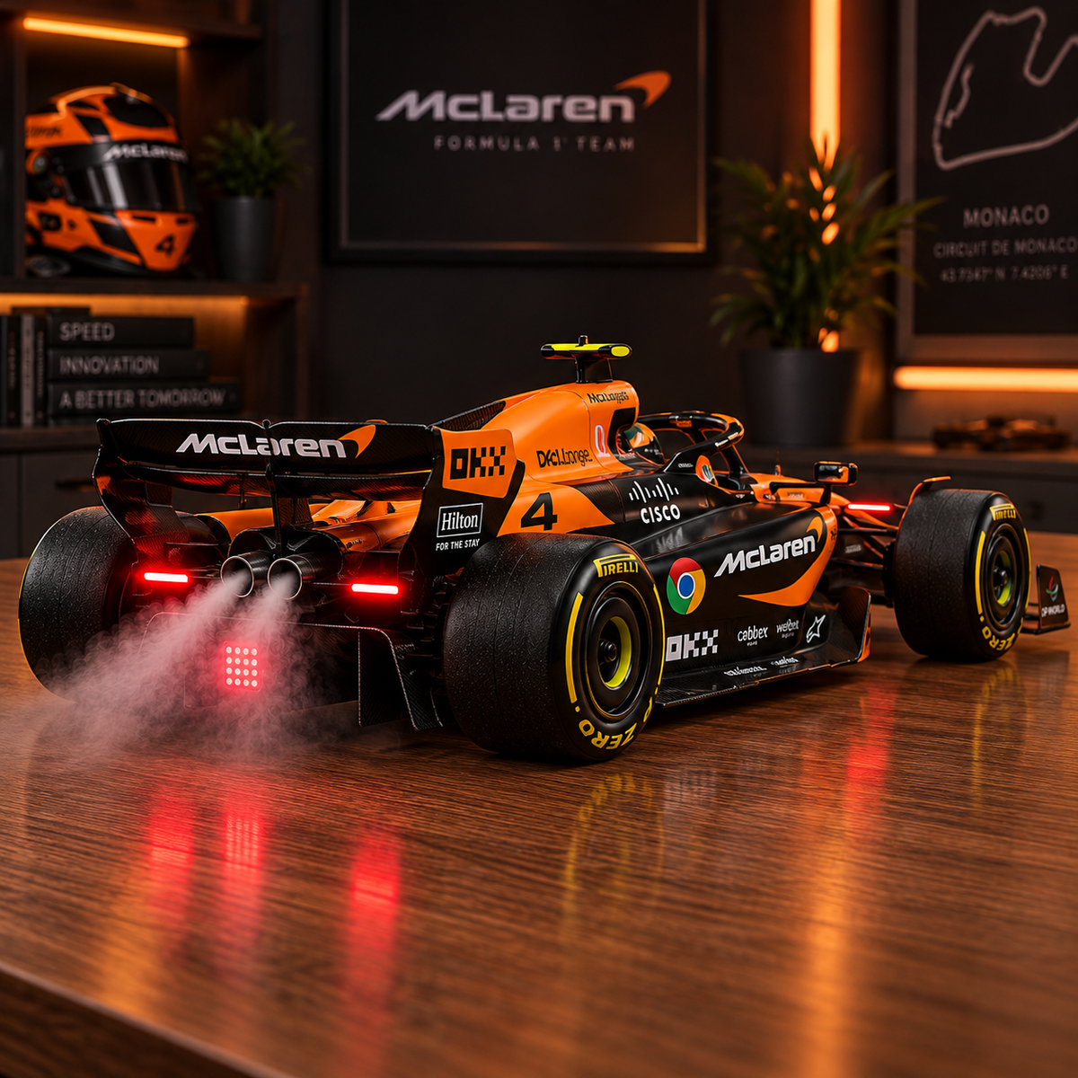 MistShift™ F1-Inspired Exhaust Humidifier with LED Lights