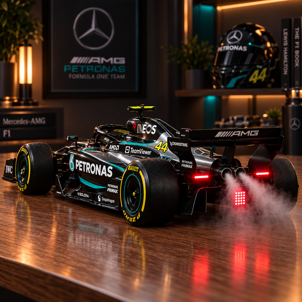 MistShift™ F1-Inspired Exhaust Humidifier with LED Lights